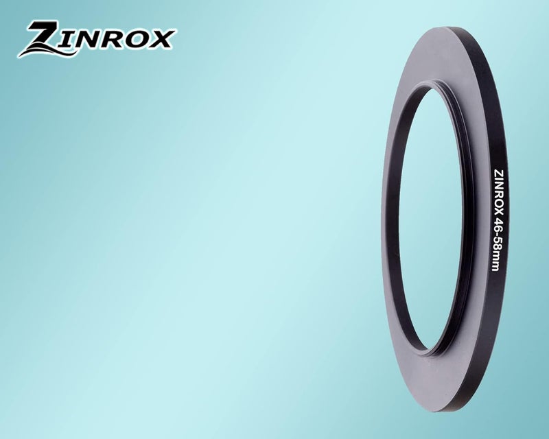 ZINROX ® 46-58mm Step Up Lens Filter Adapter Ring, Set of 1 Piece - Size : 46mm to 58mm Stepping Ring - Image 3
