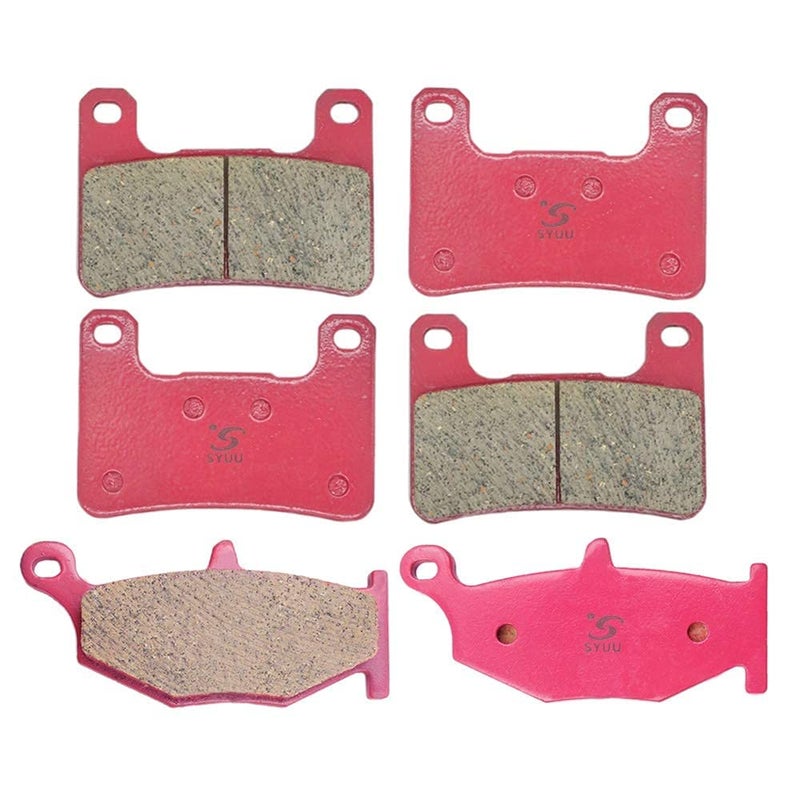 S SYUU Ceramic Motorcycle Brake Pads Compatible with Suzuki GSXR750 GSXR600 K6K7K8K9L0 0610 GSXR1000 K7K8 0708 GSX1300R Hayabusa 0812 DL1000 Vstrom 1420 DL1000XT Vstrom 20182020 FA379F FA419