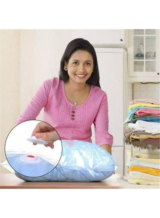 Vacuum Storage Large Rectangular Orange 80X110CM (75%) Space Saver Reusable Sealer Storage Bags for Clothing & Household Items - Image 3