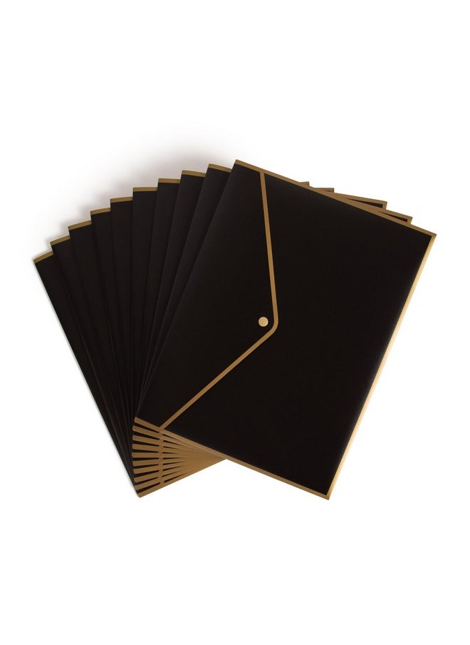 U Brands Black And Gold Poly Document Holder 10 Count  - Image 1