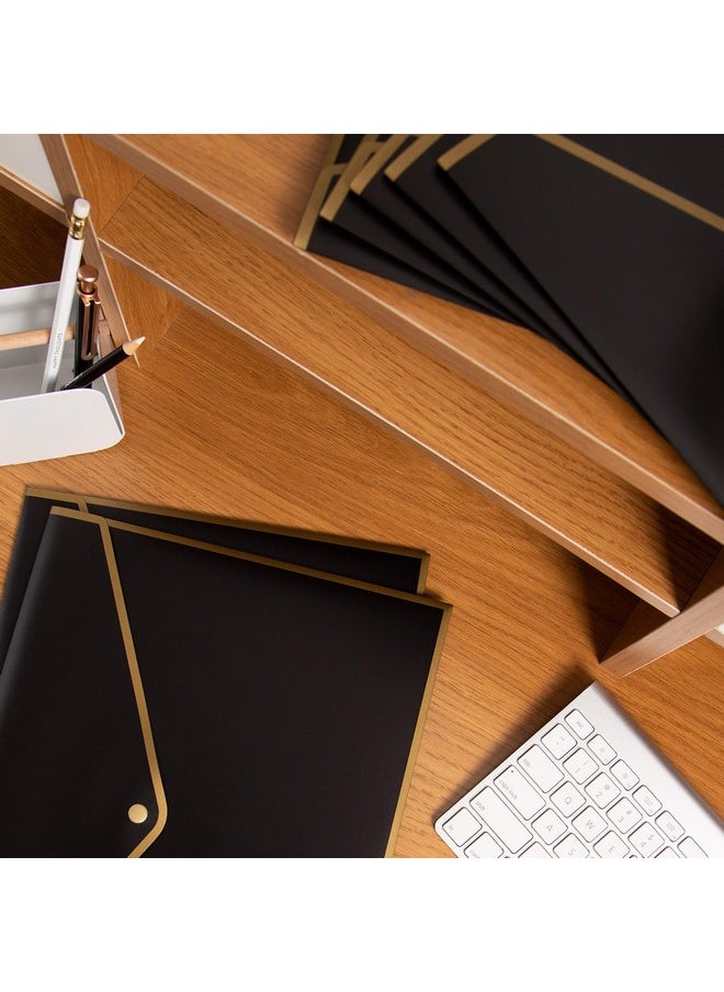 U Brands Black And Gold Poly Document Holder 10 Count  - Image 5
