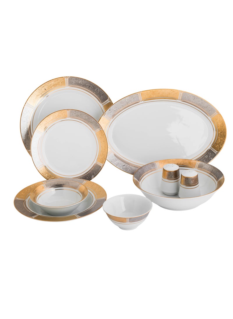 كازا روزا طقم عشاء من البورسلين 32 قطعة لـ 6 أشخاص - Image 1