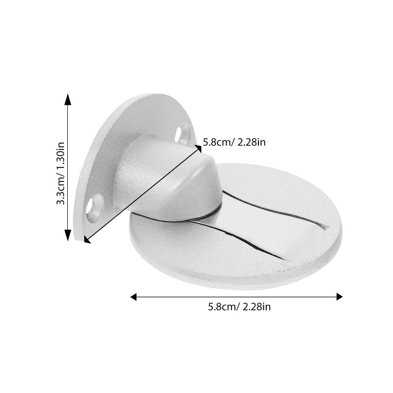 Invisible Door Door Catch Aluminum Alloy Door Holder Stops for Bottom Top of Door Wall Floor Mounting No Drill - Image 2