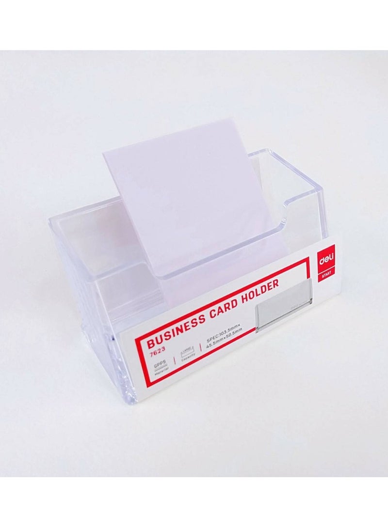 Deli Clear Acrylic Business Card Holder  - Image 2