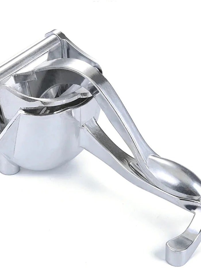 Orchid Manual Fruit Juicer Simple Fruit Press Squeezer Citrus Extractor Tool Lemon Orange Press Juicer Newly Heavy Duty Stainless Steel Premium Quality Stainless Steel  Silver 22.1x11.9x10.9cm - Image 1