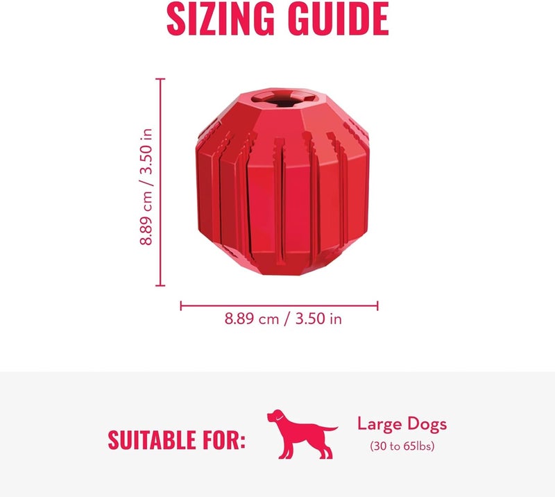 KONG Stuff-A-Ball Dog Toy - Durable Natural Rubber Treat Dispenser and Dental Cleaner for Large Dogs - Image 4