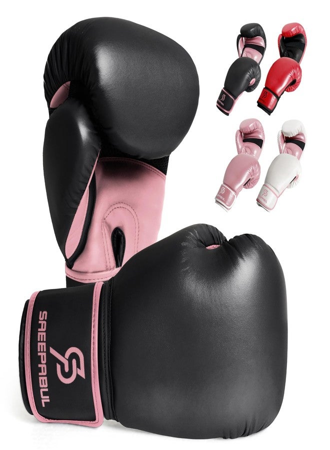 SAEEPABUL S200 Essential Boxing Gloves for Men and Women Suitable for Boxing Kickboxing Mixed Martial Arts Maui Thai MMA Heavy Bag Fighting Training Raspberry, 14oz - Image 1