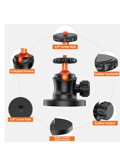 Excefore Magnet Camera Mount for GoPro,Magnetic Mount Base Stand with 1/4"-20 Thread Camera Mount with 360° Ball Head for Car Body with GoPro Max Hero 11 10 9 8 7 6 5/DJI Osmo/AKASO/SJCAM/Action  - Image 3