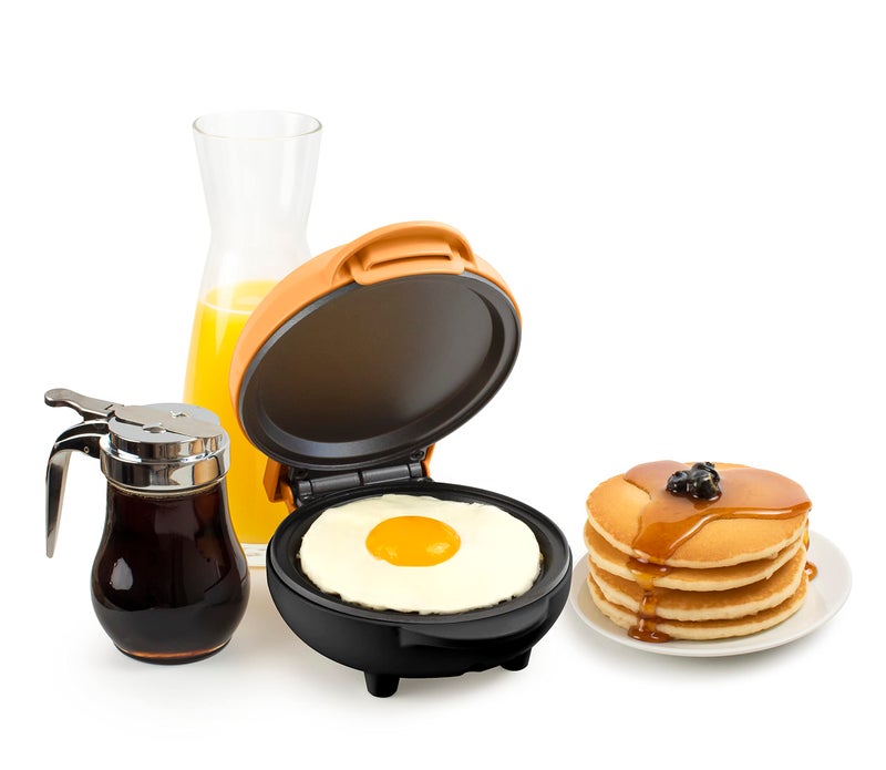 Nostalgia MyMini Personal Electric Griddle, Nonstick Griddle Perfect for Keto & Low-Carb Diets, Eggs, Omelets, Pancakes, Breakfast Sandwiches, Orange - Image 5