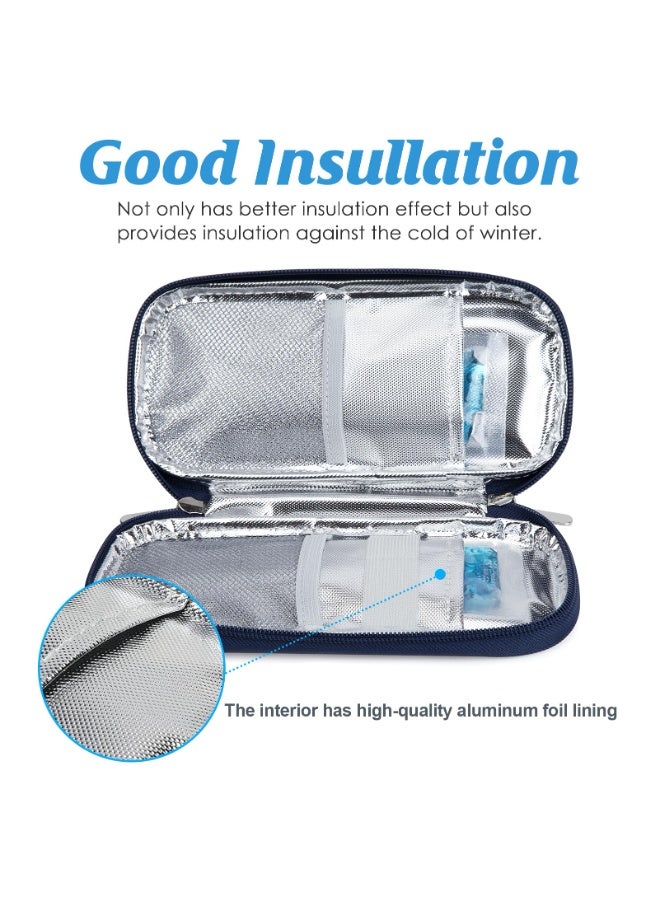 LengKe Insulin Cooler Travel Case - Portable Refrigerated Medicine Case for Insulin Pen, Medication and Diabetic Supplies with 2 TSA Approved Ice Pack - Image 5