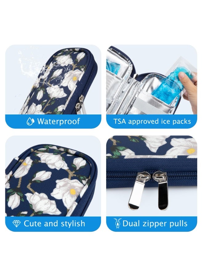 LengKe Insulin Cooler Travel Case - Portable Refrigerated Medicine Case for Insulin Pen, Medication and Diabetic Supplies with 2 TSA Approved Ice Pack - Image 4