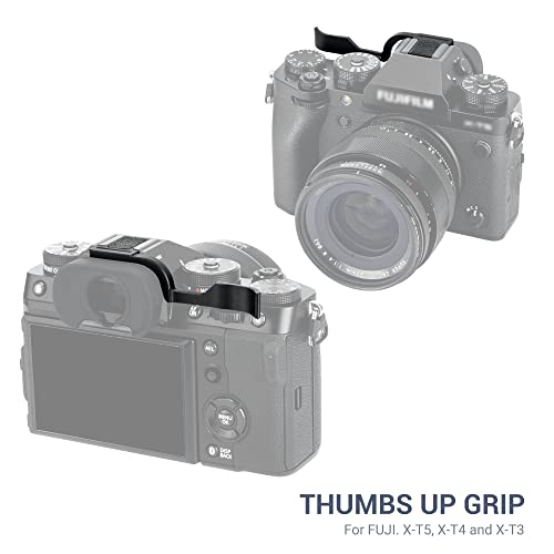 JJC Metal Thumb Up Grip for Fujifilm Fuji XT5 XT5 XT4 XT4 XT3 XT3 Camera Hot Shoe Thumb Rest Support for Easier Handling Secure Hold - Image 3