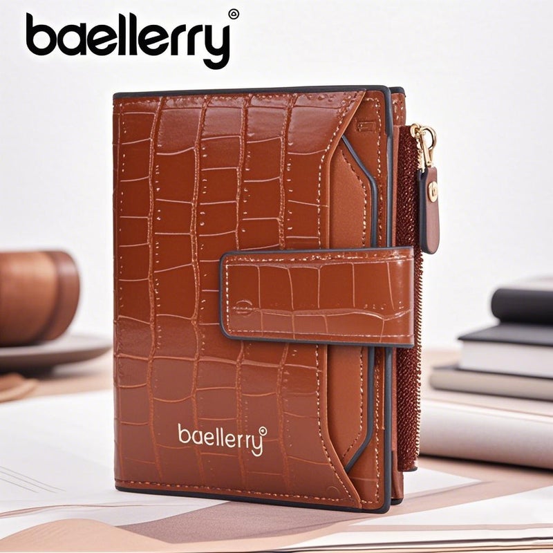 New Women''s Short Wallet Women''s High-end Sense Ins Women''s Card Holder One-piece Fashion PU Wallet Zipper Wallet for Women - Image 2