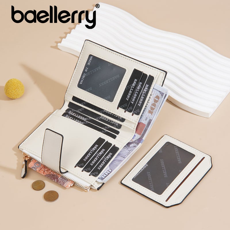 New Women''s Short Wallet Women''s High-end Sense Ins Women''s Card Holder One-piece Fashion PU Wallet Zipper Wallet for Women - Image 4