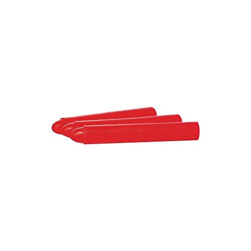 Dixon Industrial Fluorescan Specialty Crayons, Round, 4-3/4 x 11/16", Red, 12-Pack (13001) - Image 1