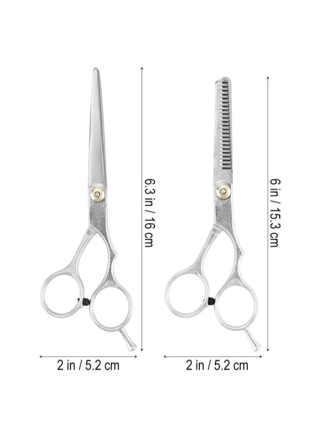 klarako 2 Pcs Hair Cutting Kit Scissors Kit Haircut Tools Kit Professional Hairdressing Kit Home Shear Kit for Barber Home Use - Image 2