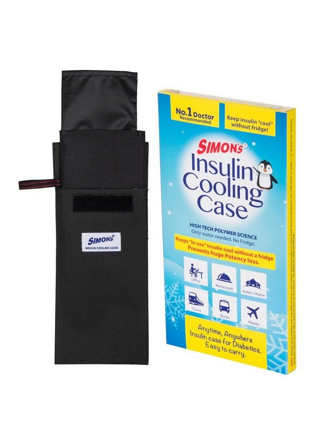 Simon's Insulin cooling case for diabetes patients, keep insulin cool travel pouch (Color : Black) - Image 1