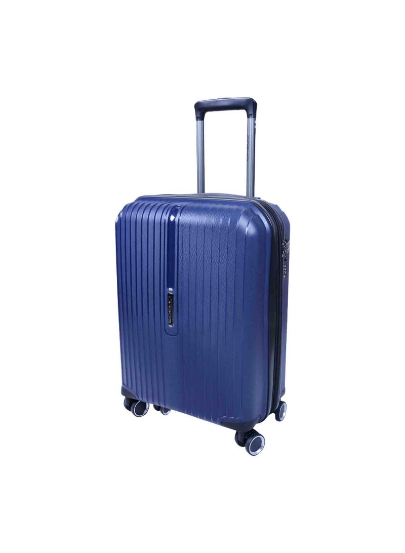 Cosmo Crystal 4Wheel Hard Trolley 50cm Navy Blue