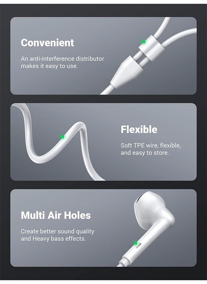 NIPUDUN USB C Headphones In Ear TPYE C Earphones HiFi Stereo Noise reduction Earphones with Mic and Volume Control Headphones  - Image 4