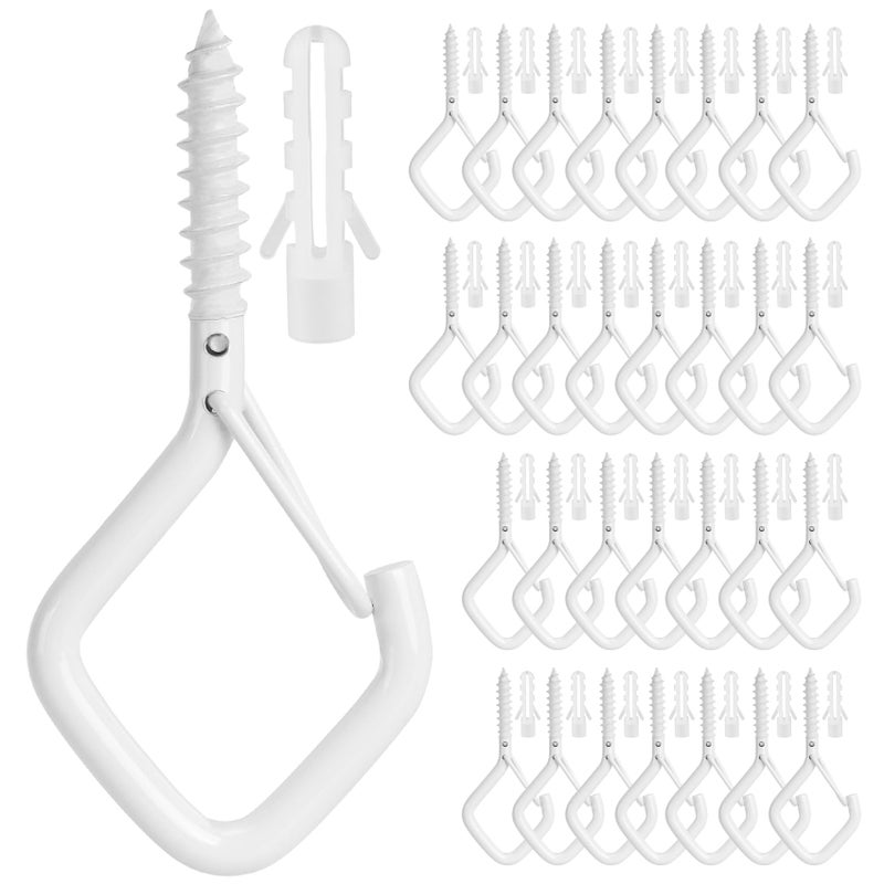 Oalcq 96 Pcs Ceiling Hooks For Hanging Wall Hooks For Hanging Hanger Hook For Outdoor