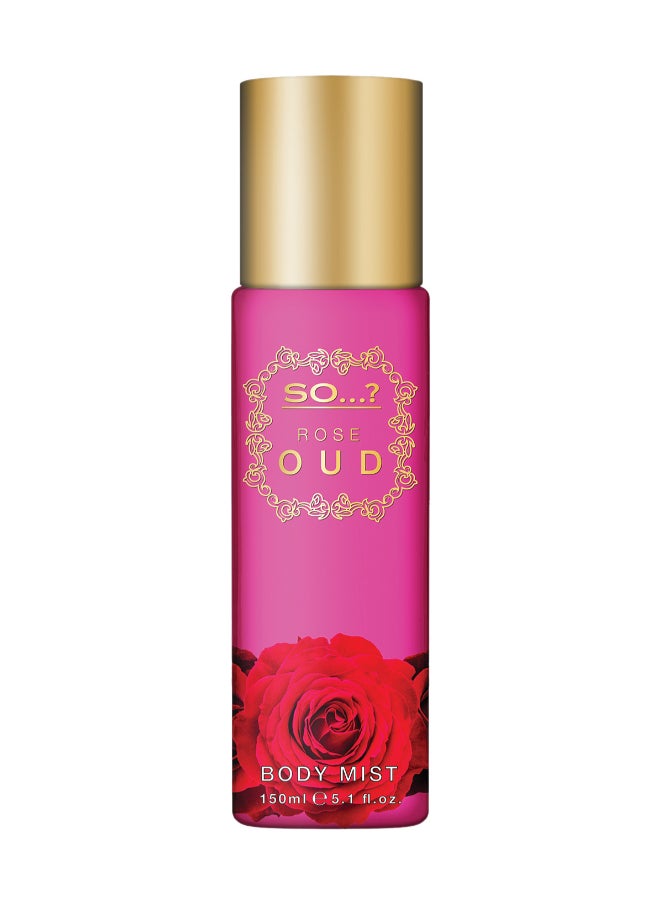 So..? Rose Oud Body Mist Long Lasting Fragrance Spray 150ml  - Image 1