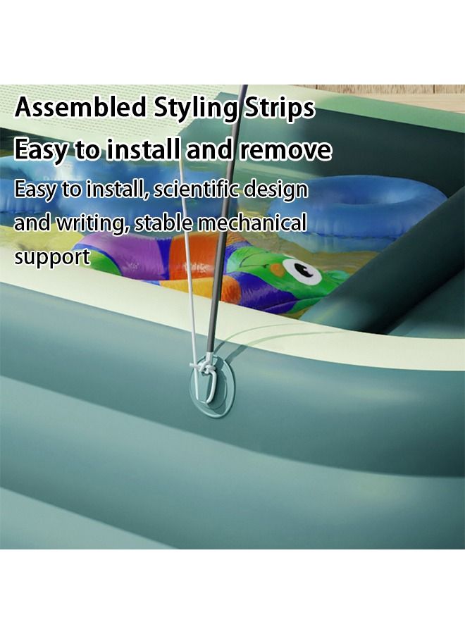 Arabest Automatic Inflatable Swimming Pool Shaded Folding Pool Play Pool Inflatable Pools - Image 2