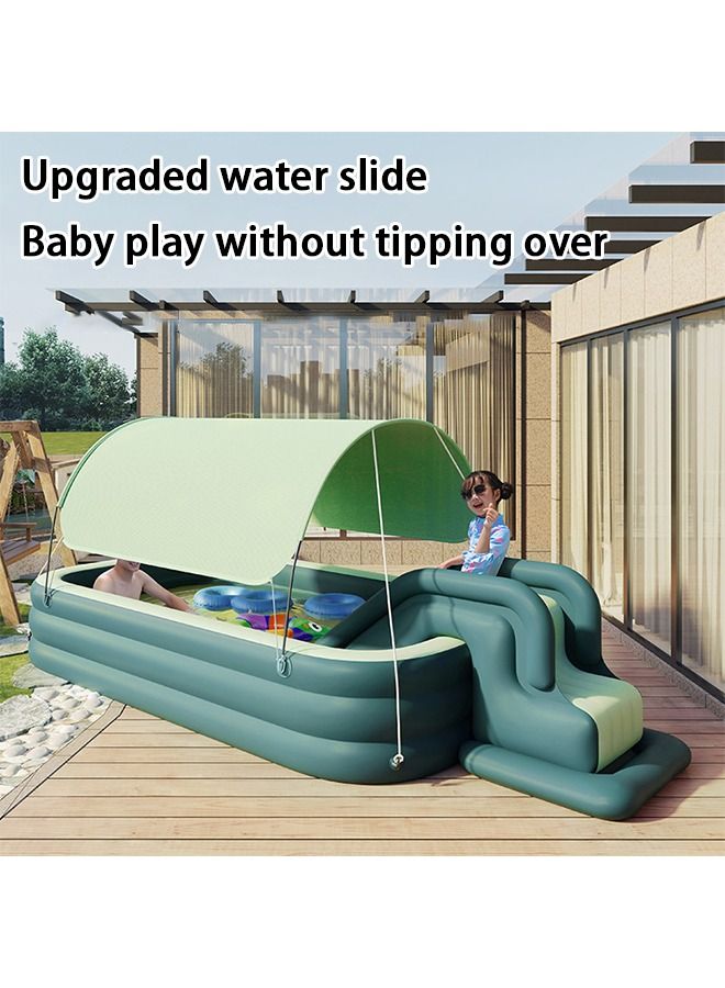 Arabest Automatic Inflatable Swimming Pool Shaded Folding Pool Play Pool Inflatable Pools - Image 3