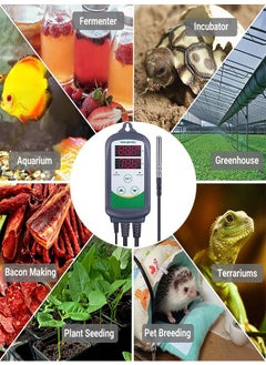 INKBIRD INKBIRD Temperature Controller ITC-308 Digital Heating and Cooling Thermostat for Home Brew Greenhouse Heater Heat Mat Tube Heater Reptile Vivarium  - Image 4