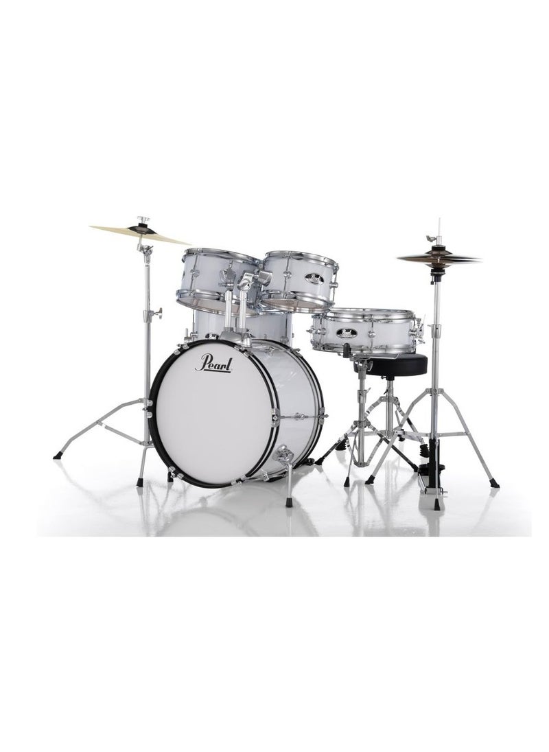 PEARL Pearl Roadshow RSJ465C/C #33  Junior 5-Pcs Drum Set with Hardware & Cymbals Pure White Finish  - Image 3