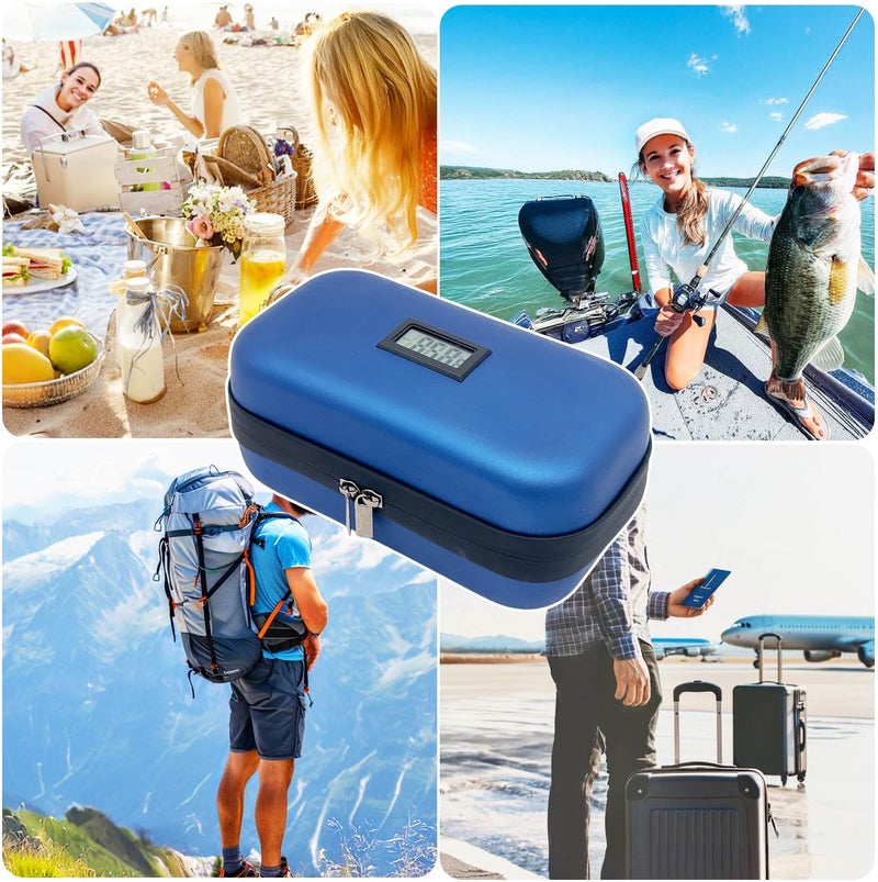 3-in-1 Insulin Cooler Travel Kit – Insulin Cooler Bag with Thermometer, 4 Ice Packs (2+2 Replaceable) & Medicine Organizer Box, TSA Approved Diabetic Travel Case (2–8°C, 48H Cooling) - Image 5