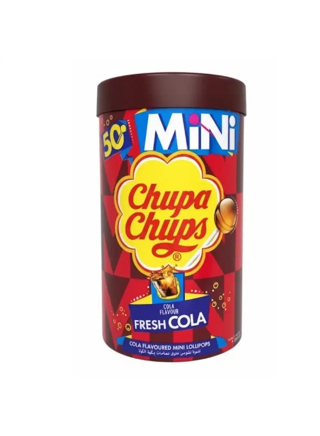 Chupa Chups Fresh Cola Flavored Mini Lollipop- 50pcs