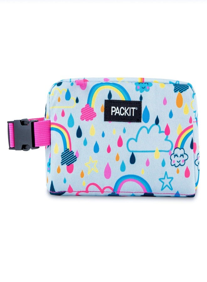 PackIt Freezable Snack Box, Rainbow Sky, Built with ECOFREEZE Technology, Collapsible, Reusable, Zip Closure with Buckle Handle, Great for All Ages and Fresh Snacks on the go - Image 1