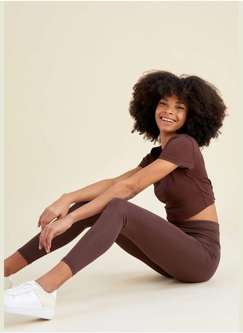 ديفاكتو Slim Fit High Waist Leggings