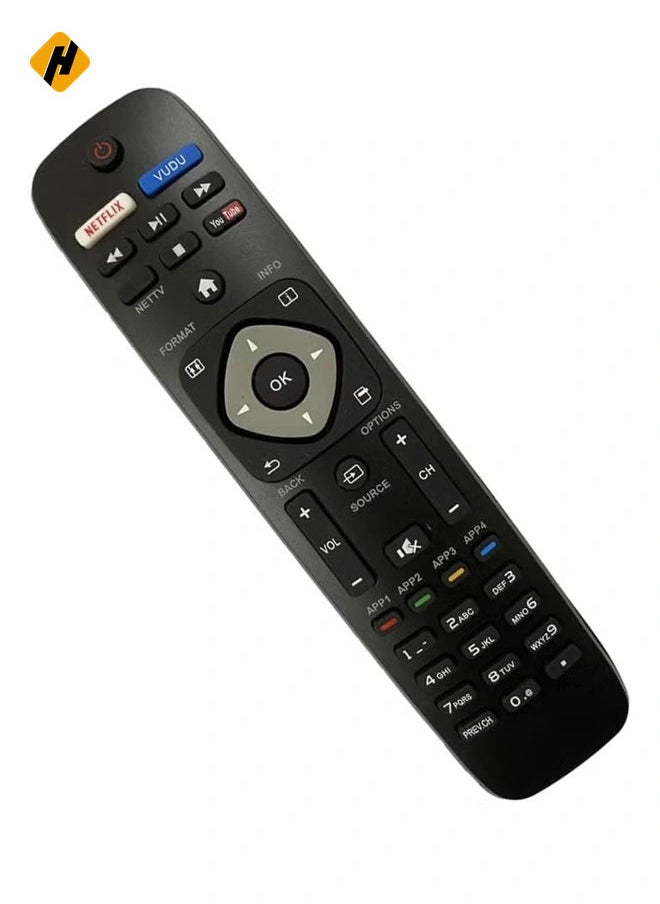 HuHa - NH500UP Universal Remote Control Replacement for Philips Smart TV 55PFL5402/F7, 65PFL5602/F7, 65PFL6601/F7, 75PFL6601/F7, 43PFL5603/F7 & More - Battery Included - Image 1