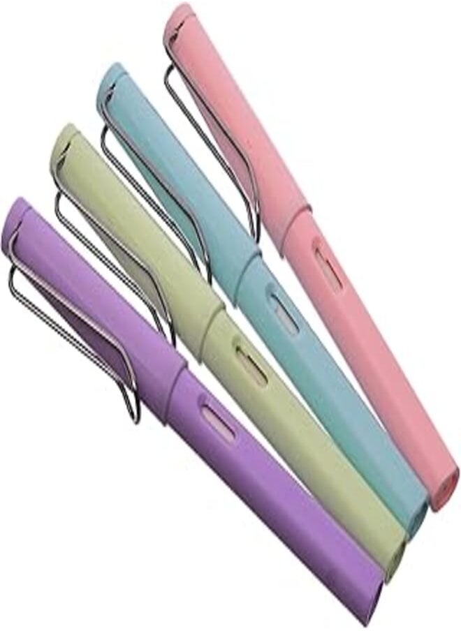 IMAX Forever Lasting Colored Pencil Endless Breakage and Sharpened with Built-In Eraser Pack Of 4 Pens for Coloring and Drawing - Multi Color 