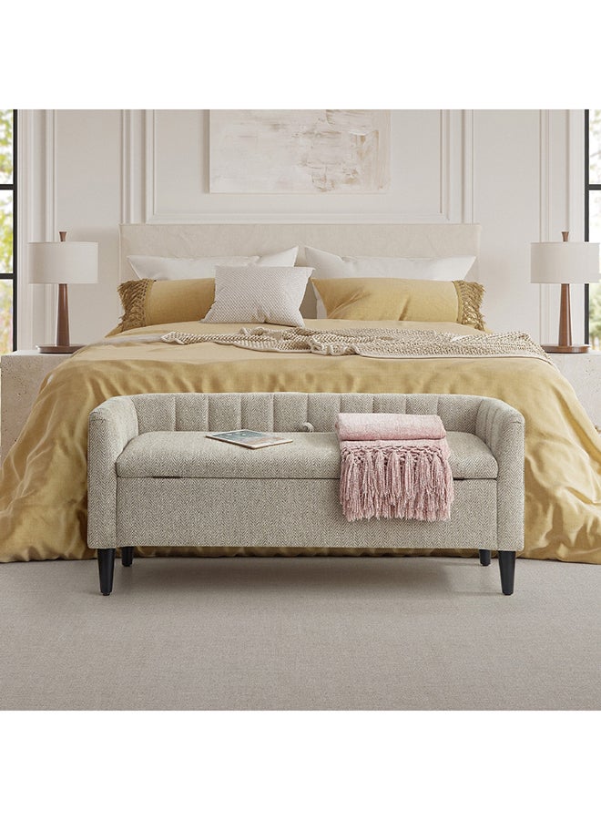 Home Box مقعد قماش إلفيا مع تخزين 49 × 59 × 132 سم - Image 2