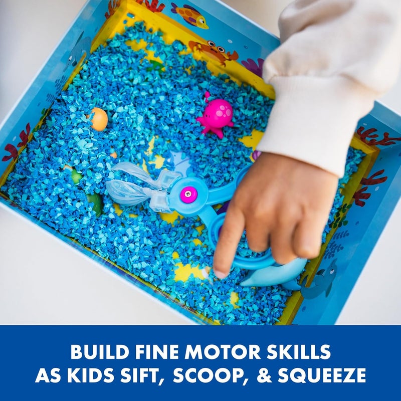 إديوكيشنال إنسايتس مجموعة المحيط الحيواني Playfoam Pluffle من Learning Resources EI-1946، نشاط صينية Tuff، مجموعة اللعب الفوضوي الداخلي، حسي تنموي، ألعاب حركية دقيقة للأعمار 3+، متعدد الألوان - Image 4