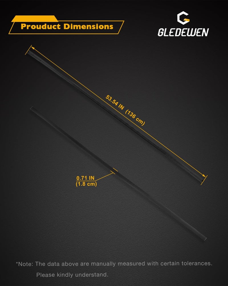 Gledewen Roof Trim Molding (Pair), Roof Weatherstripping Seal, Compatible with Toyota Corolla 2009-2013, Left Driver and Right Passenger Side, Roof Top Drip Seal, Rubber Roof Weather Strip Moulding, Rain Seal - Image 3