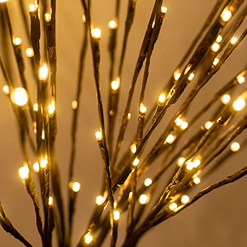 FFNIU 3PK 60" Led Branch Lights, Twig Lights, Lighted Branch for Vase, Willow Branches with USB Plug for Halloween Thanksgiving Day and Christmas,Warm White - Image 3