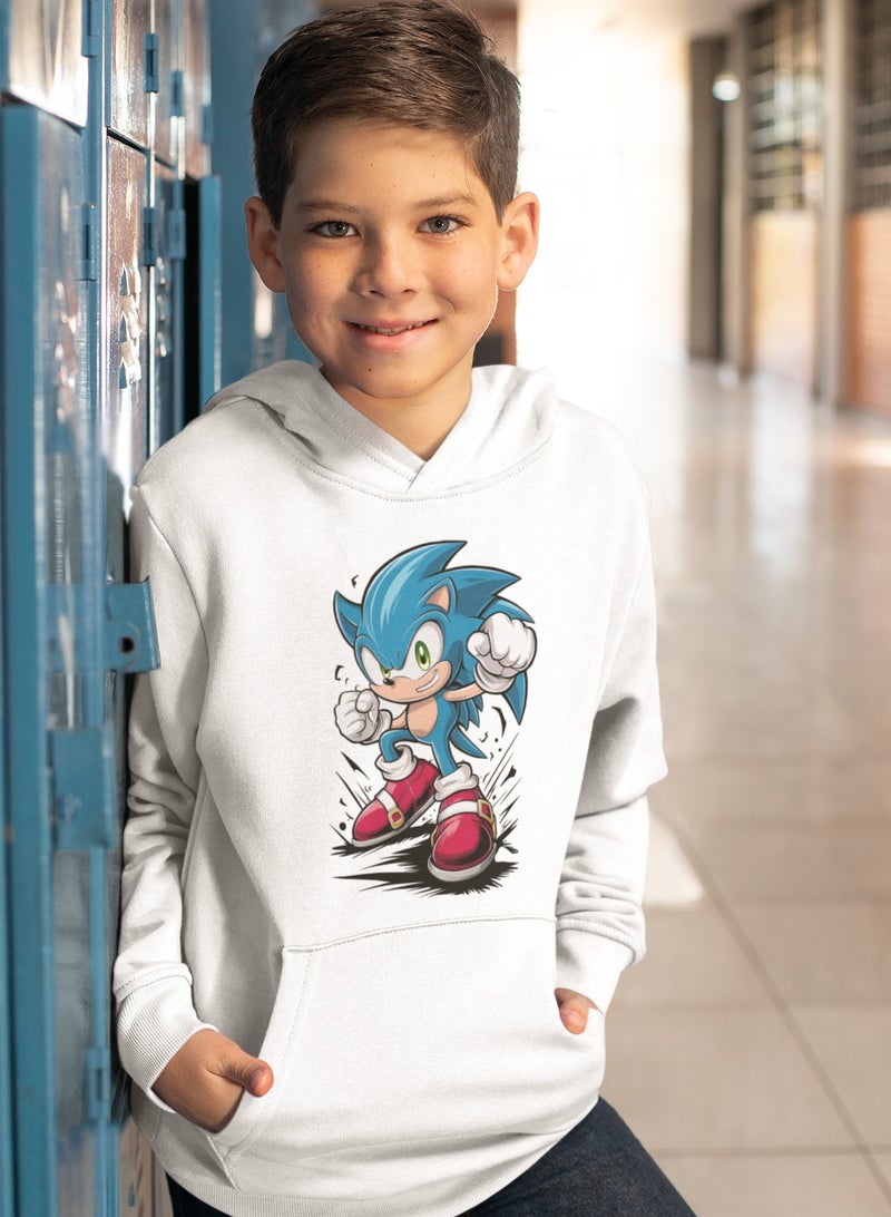ZOOM Sonic's Power Surge White Hoodie 