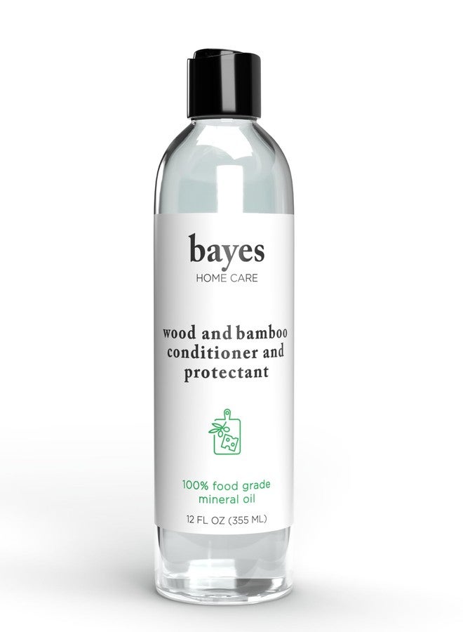 Bayes Food Grade Mineral Oil for Cutting Board - Mineral Oil Food Grade for Bamboo, Teak & Wood Conditioner and Protectant - Cutting Board Oil Food Grade Formula - Wood Oil for Cutting Board - 12 oz - Image 1
