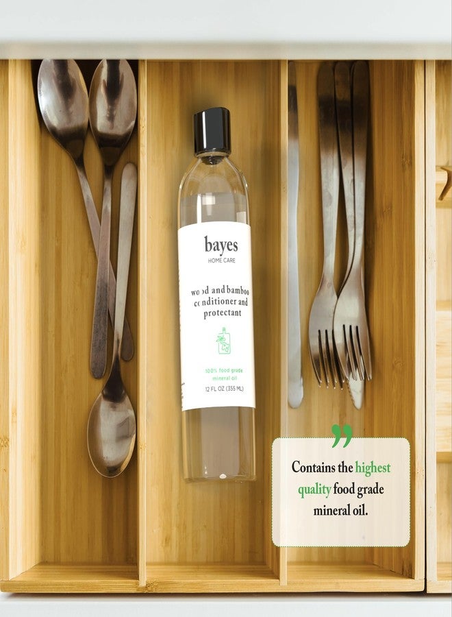 Bayes Food Grade Mineral Oil for Cutting Board - Mineral Oil Food Grade for Bamboo, Teak & Wood Conditioner and Protectant - Cutting Board Oil Food Grade Formula - Wood Oil for Cutting Board - 12 oz - Image 4