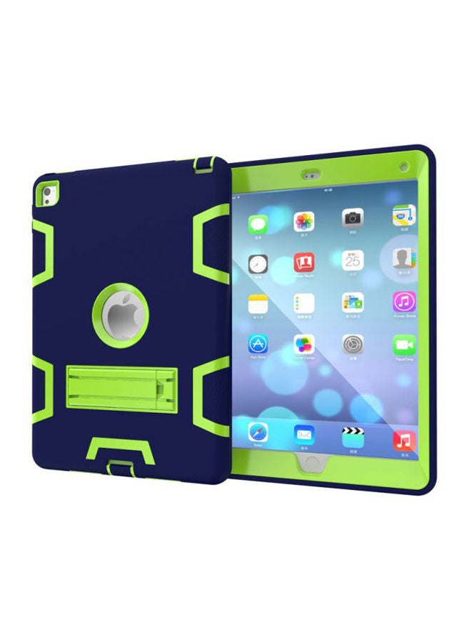 NIBEMINENT Shockproof Case Cover With Kickstand For Apple iPad Pro 9.7-Inch Navy Blue/Mint Green  - Image 2