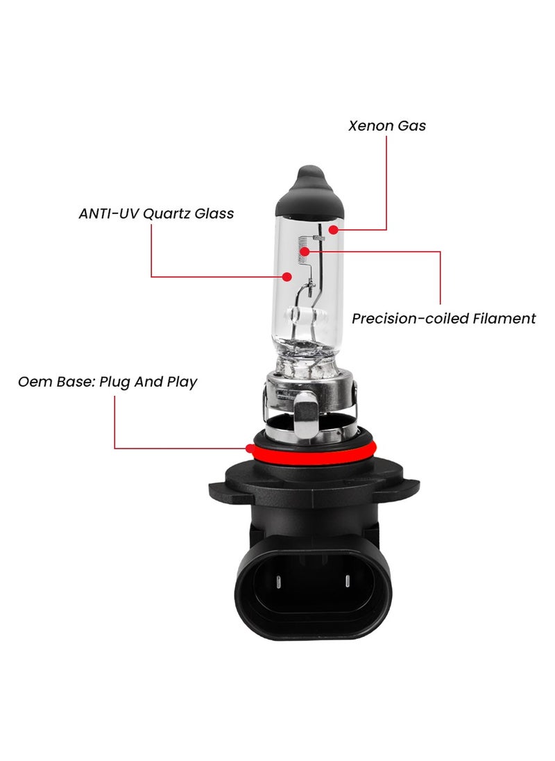 LIGARO - Ligaro 9006 Halogen Headlight Bulbs 12V, 55W High Intensity Lighting with 1200 Lumens for Superior Automotive Visibility 2pcs BL 10640 - Image 1