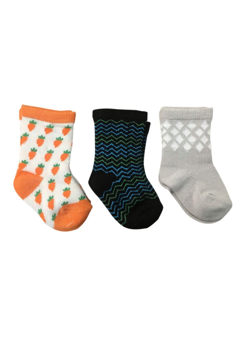 Bugs Bunny Bug Bunny Bamboo Cotton Sock - Printed (Pack Of 2) - White/Green/Grey6-12M  - Image 3