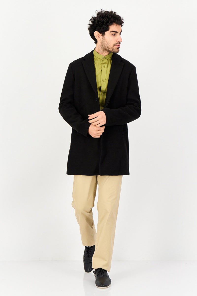 Celio Men Solid Long Sleeve Jacket, Black - Image 3