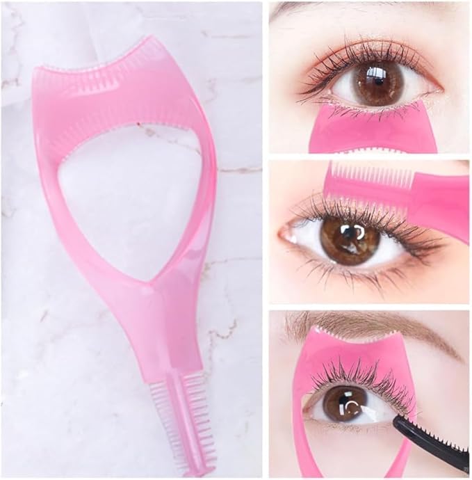 3-in-1 eyelash aid set (2 pcs): eyelash baffle makeup aid, eyelash combing assistant - Image 4