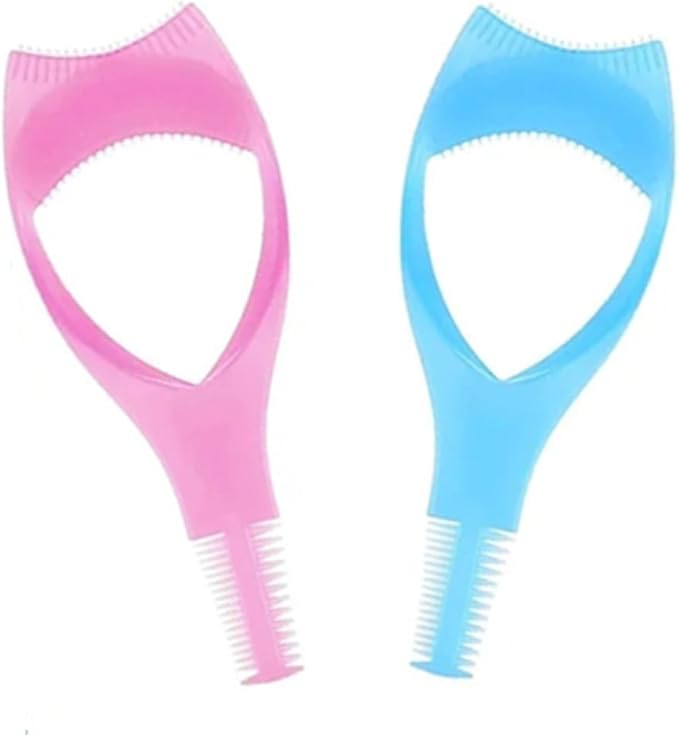 3-in-1 eyelash aid set (2 pcs): eyelash baffle makeup aid, eyelash combing assistant - Image 1