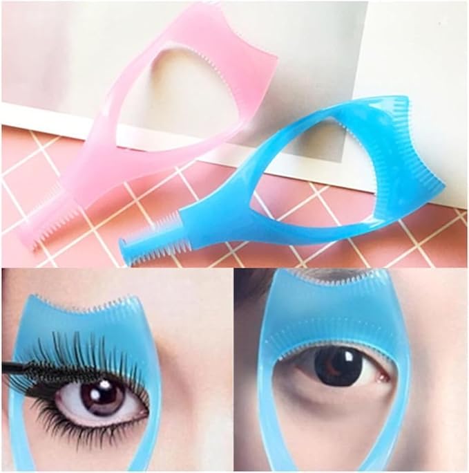 3-in-1 eyelash aid set (2 pcs): eyelash baffle makeup aid, eyelash combing assistant - Image 2