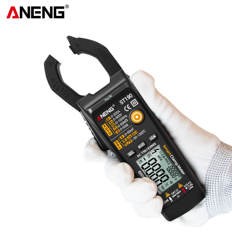 Smart Clamp Meter: 4-In-1 Multifunctional 6000 Counts - Auto Recognition Manual Selection Clamp Meter Multimeter for Electrical Testing, Car Repairing, Industrial Temperature Measuring - Image 4